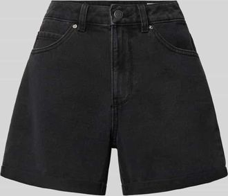 Vero Moda Loose Fit Jeansshorts aus Baumwoll-Mix Modell ZURI in Black, Gr&ouml;&szlig;e XL