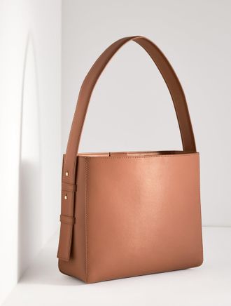 Talbots Nappa Leather Bucket Bag - Jasper - 001 Talbots