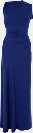 Victoria Beckham Sleeveless Draped Cutout Maxi Dress