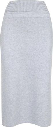 Gran Sasso Midi Rok - Dames - Midirokken - Grijs - M - Wol - Rokken