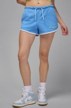 Nike Jordan Brooklyn Graphic Fleece Shorts in University Blue/White/White at Nordstrom Rack, Size Xx-Large