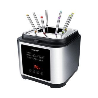 Steba Freidora (capacidad Para Hasta 800 G De Frituras, Incluye Anillo De Fondue Y 8 Tenedores, Temporizador, Regulador De Temperatura Continuo Hasta 190 &deg;c