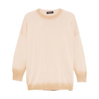 Fabiana Filippi Truien & Vesten, Dames, Beige, S, Trui met ronde hals