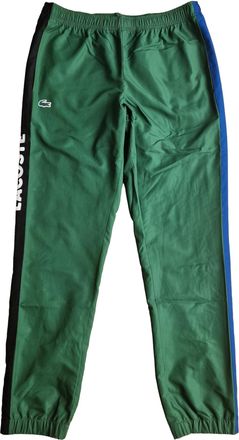 Lacoste XH8333 Vert Noir Bleu Tracsuit Bottoms (UK, Alpha, XL, Regular, Regular)