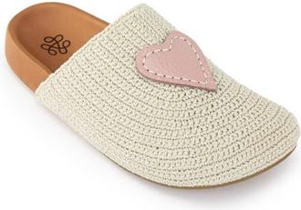 The Sak Bolinas Crochet Clog Shoe in Ecru Rosewood Heart at Nordstrom, Size 11
