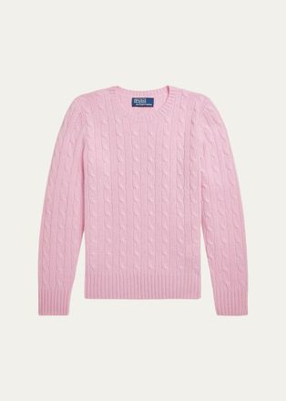 Ralph Lauren Boys The Iconic Cable-Knit Cashmere Sweater, Size S-XL