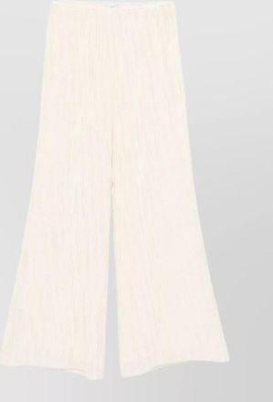 Forte_Forte wide leg crystal knit pattern trousers