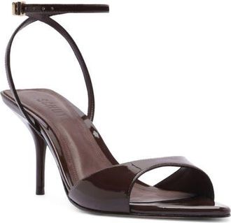 Schutz Elodie Ankle Strap Sandal in Root Brown at Nordstrom, Size 7.5