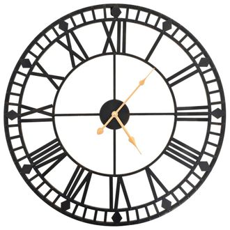 vidaXL Vidaxl - Reloj De Pared Vintage Movimiento Cuarzo Metal 60 Cm Xxl