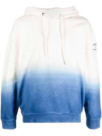 Iceberg x Kailand O. Morris gradient hoodie - men - Polyester/Cotton - S - Blue