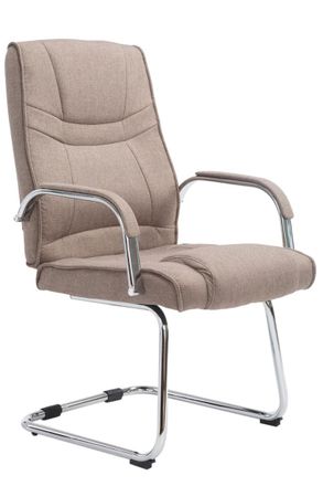 Clp Clp - Silla Cantil&eacute;ver Xxl Attila Tapizada En Tela Gris Topo