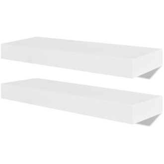 vidaXL Estantes De Pared 4 Unidades Blanco 40 Cm Vidaxl