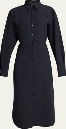 Proenza Schouler Flora Long-Sleeve Shirtdress