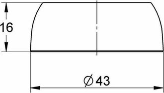 GROHE Roseta De Cromo