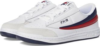 Fila FX-2 Womens Shoes White/Fila Navy/Fila Red : 6.5 B - Medium, Leather