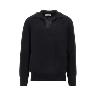 Laneus Merino wool and cashmere polo shirt Man 48