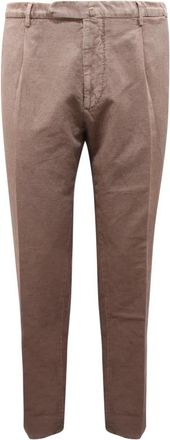 Santaniello Evoluto Katoen/Linnen Broek - Heren - Chinos - Bruin - 3XL - Katoen - Broeken
