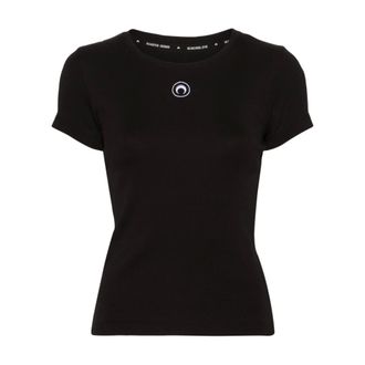 Marine Serre Mujer, Camisetas, Negro, Talla: S