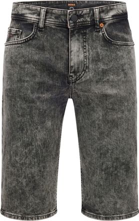 HUGO BOSS Mens Taber Regular Fit Bermuda Shorts in Medium Grey - Size 30 (Waist)