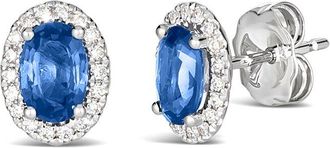 Le Vian 14K 1.21 Ct. Tw. Diamond & Sapphire Studs Earrings