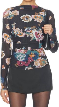 Cleobella Remy Mock Neck Top In Vitet Floral