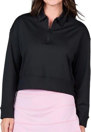 Sofibella Staples Quarter-Zip Womens Golf Pullover in Black at Nordstrom, Size X-Small