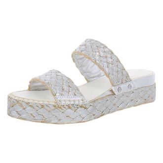 Franco Sarto Womens A-Opal Wedge Sandal In Silver Fb