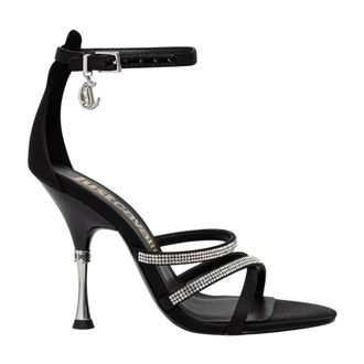 Just Cavalli Schoenen, Dames, Zwart, 36 EU, Sandalen met hoge hak