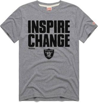 Homage Unisex Homage Gray Las Vegas Raiders 2024 Inspire Change Tri-Blend T-Shirt at Nordstrom, Size Medium