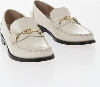 Ferragamo Patent Leather Moccasins HARRY with Gold Detail Salvatore Ferragamo