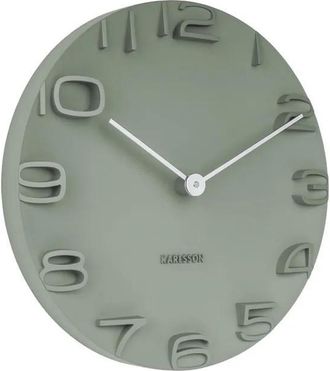 Karlsson Karlsson On The Edge Reloj De Pared Verde 42 Cm