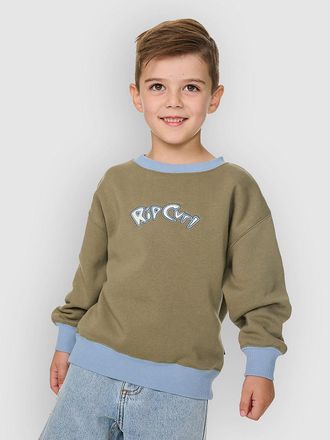 Rip Curl Ride The Wave Crew Kids Sweater groen