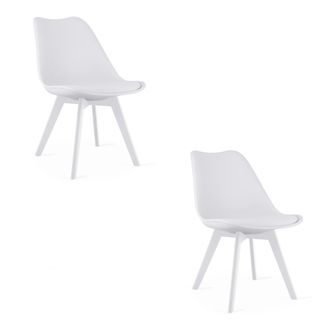 OEM Silla Mark - Blanca / Patas Blancas X 2