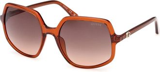 Guess GU00257 44F Womens Sunglasses Orange Size 57
