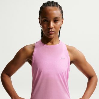 Nike Womens Swift Breathe Dri-FIT Running Tank Top in Purple | IF1486-503