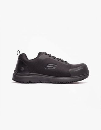 Skechers Mens Skechers Work 200090EC ULMUS Mens Safety Trainers Black - Size: 6.5