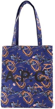 A.P.C. Mens Lou Tote Blue Synthetic