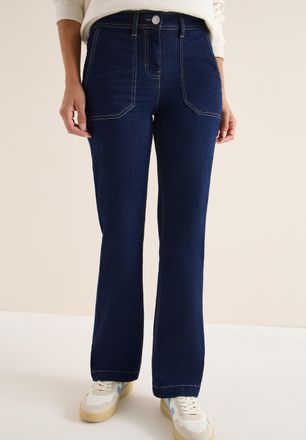Cecil Bootcut-Jeans CECIL Style Toronto, Damen, Gr. 26, L&auml;nge 32, rinsed wash, Denim/Jeans, Obermaterial: 98% Baumwolle, 2% Elasthan. Futter: 52% Polyester,