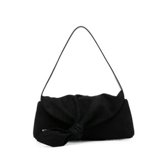 Rotate Knot Scarf Suede Shoulder Bag