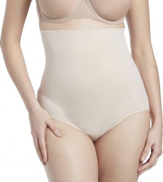TC Fine Intimates Shape Away Hi-Waist Brief In Warm Beige