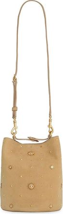 Rebecca Minkoff Evil Eye Studded Leather Bucket Bag in Sesame at Nordstrom