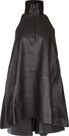 Jacquemus Dark Brown Traingle Zip-Up Mini dress