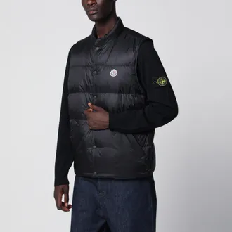Moncler Gilet imbottito in piuma Tuquerouye nero