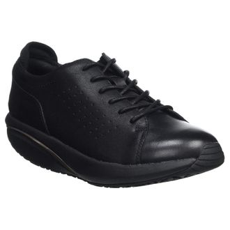 Mbt Jion Leather Womens Lace Up Trainers - Black - Size:UK 6