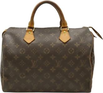 Louis Vuitton Pre-owned Monogram Canvas Handbag - Dames - Vintage Handtas - Bruin - ONE Size - Vintage