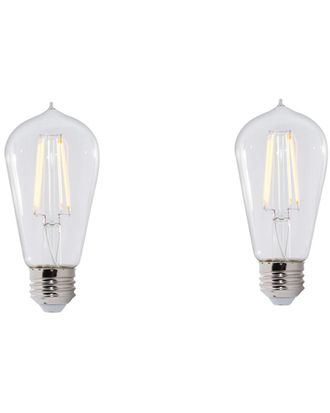 Bulbrite Set Of 2 Led 7W Dimmable Light Bulbs