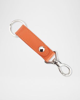 Royce Leather Monogrammed Leather Valet Key Chain