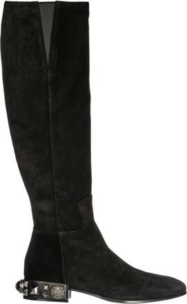 Dolce & Gabbana Prachtige Over-de-Knie Laarzen voor Vrouwen - Dames - Over de knie laarzen - Zwart - 36 EU - Su&egrave;de - Schoenen