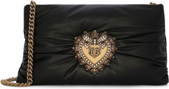Dolce & Gabbana small Devotion Soft cross body bag - women - Calf Leather/Calf Leather - One Size - Black