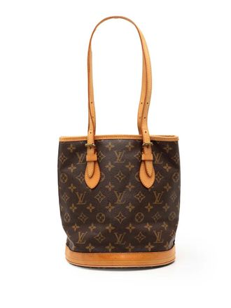 Louis Vuitton 2001 Monogram Petit bucket bag - Brown